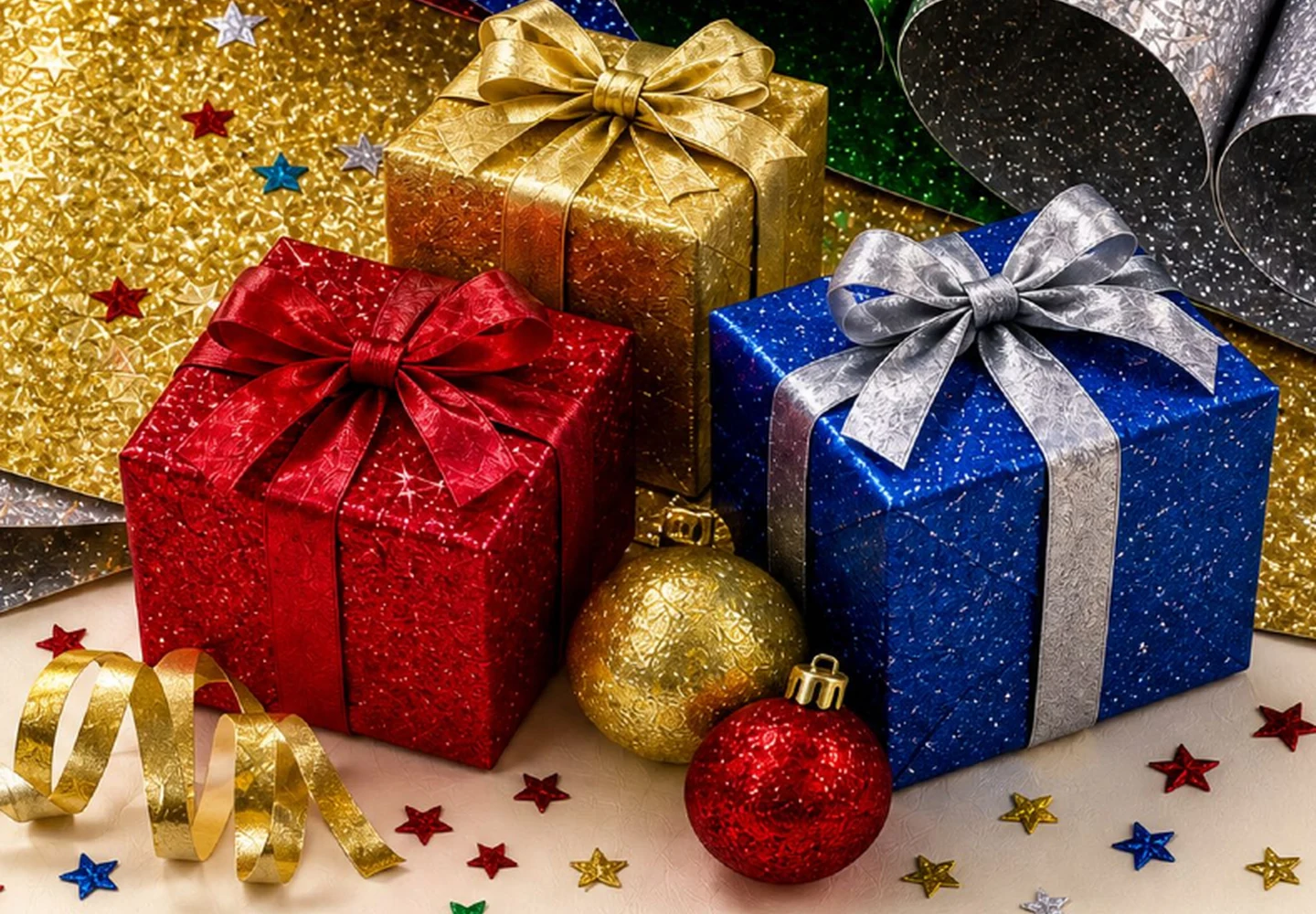 Glitter Gift Sheets product materials
